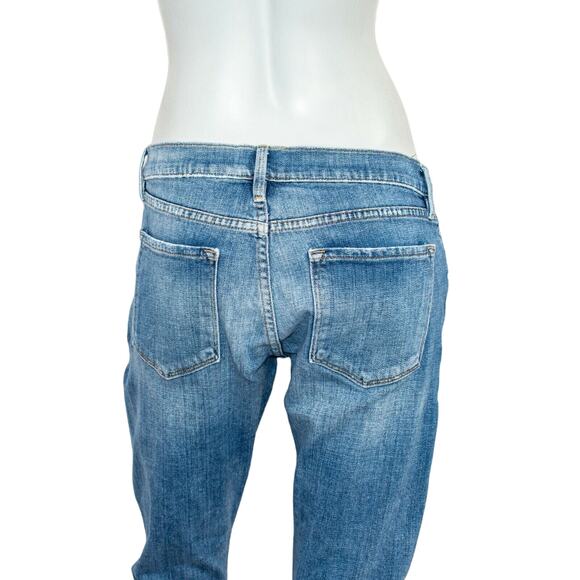 FRAME Denim Le Garcon Jeans ankle Zip Melbourne Blue Size 26 - Picture 9 of 12